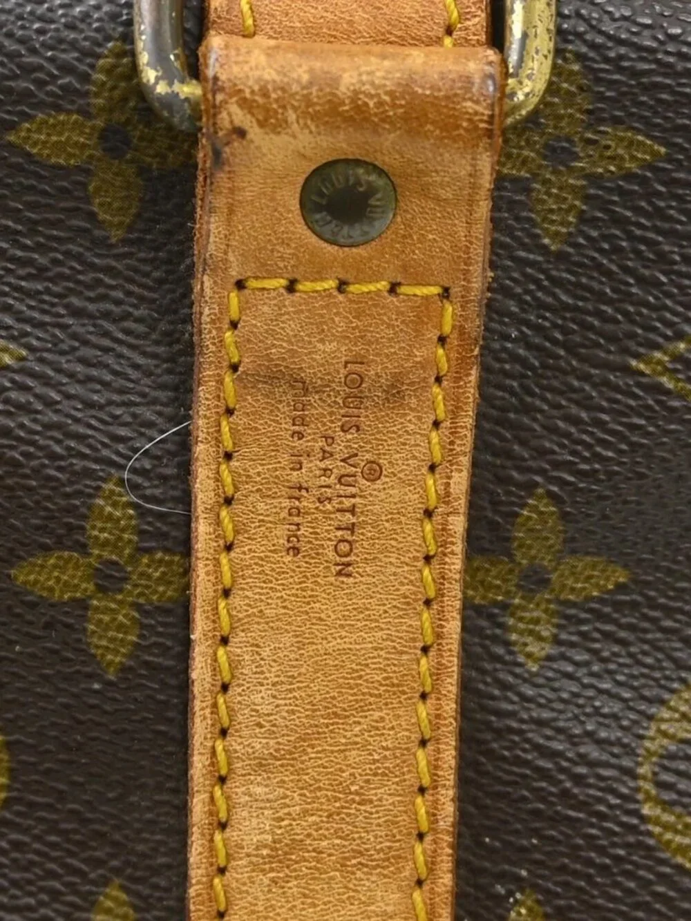 Louis Vuitton Keepall Bandouliere Duffle Brown Canvas